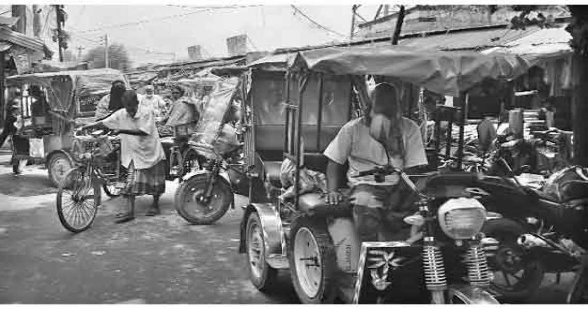 সান্তাহার শহরে অসহনীয় যানজট