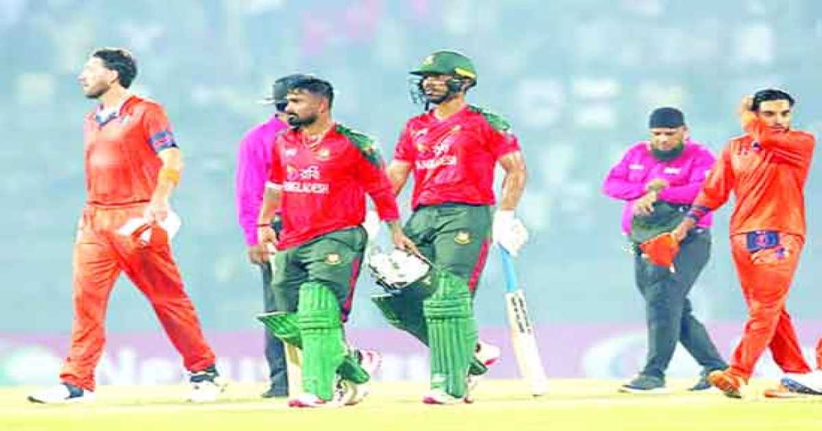 তাসকিন-লিটনের দাপটে ডাচদের হারিয়ে সিরিজে এগিয়ে গেল বাংলাদেশ