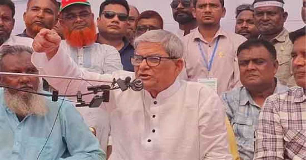 আমাদের ঘাড়ের ওপর গণভোট ও সনদ চাপিয়ে দেয়া হচ্ছে: মির্জা ফখরুল