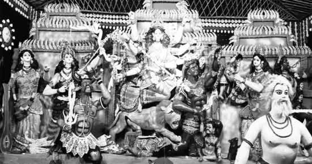 নাগেশ্বরীতে দুর্গাপূজা আয়োজনে বিবর্তনের ভাবনা