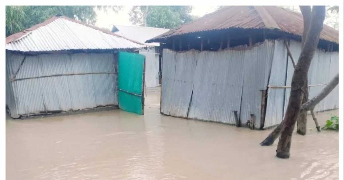 তিস্তার পানি কমলেও লালমনিরহাটের বিস্তীর্ণ এলাকা প্লাবিত