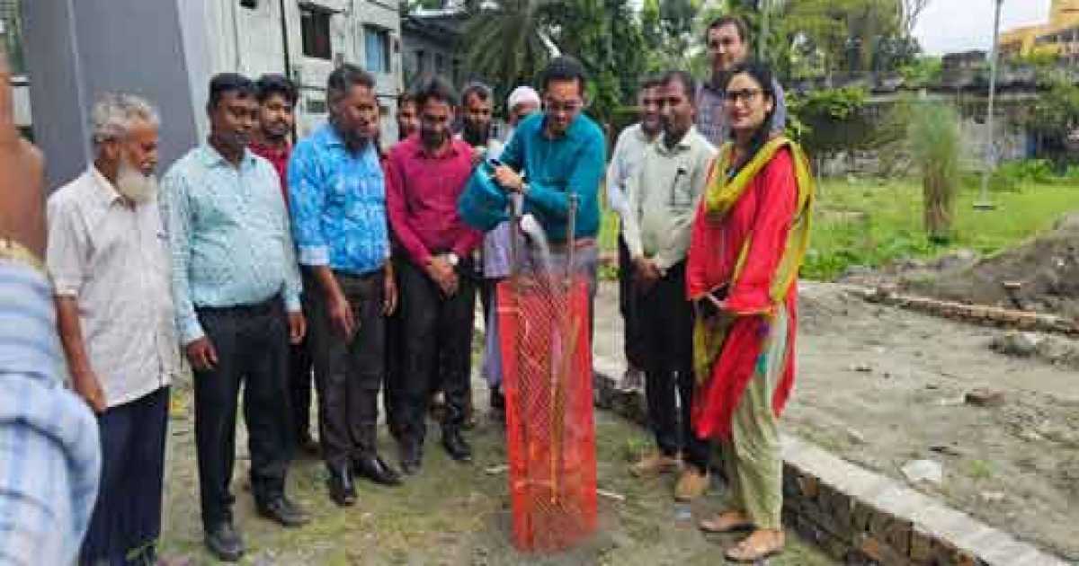 দশমিনায় পরিবেশ বান্ধব ও বজ্রনিরোধক তালগাছের চারা রোপণ