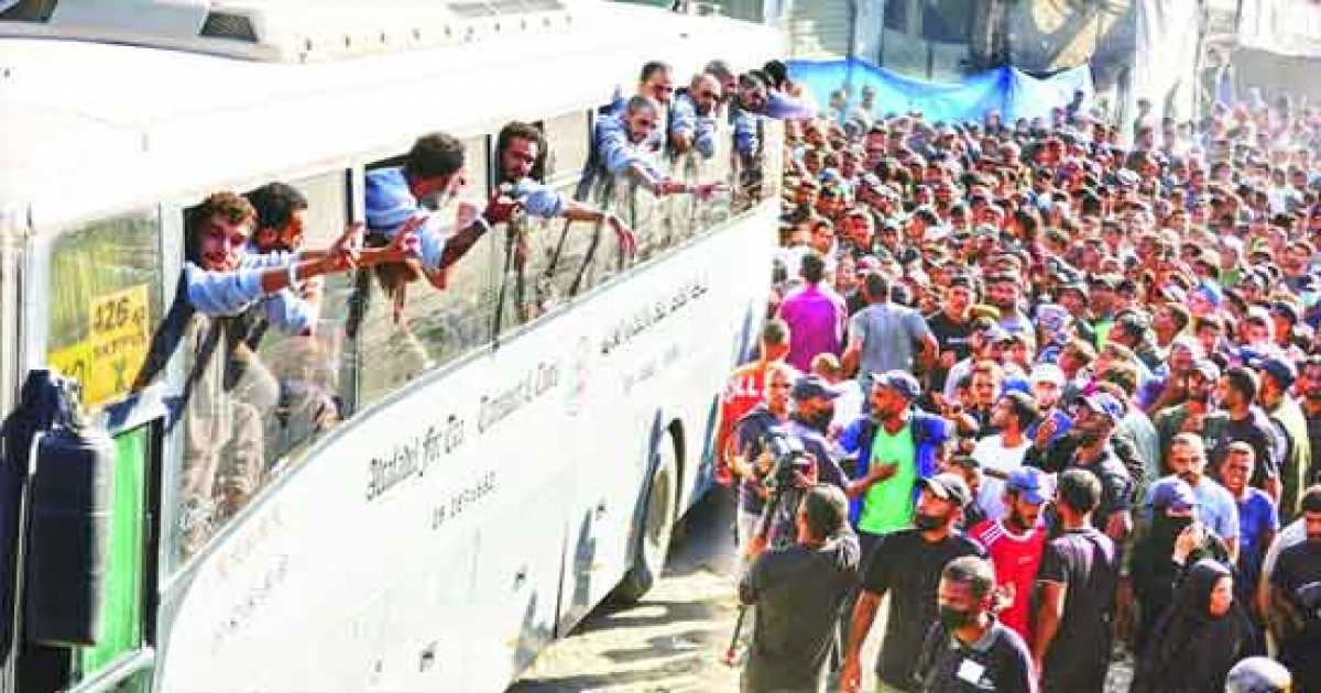 প্যালেস্টাইনি-ইসরায়েল বন্দিবিনিময়ের পর চুক্তি সই