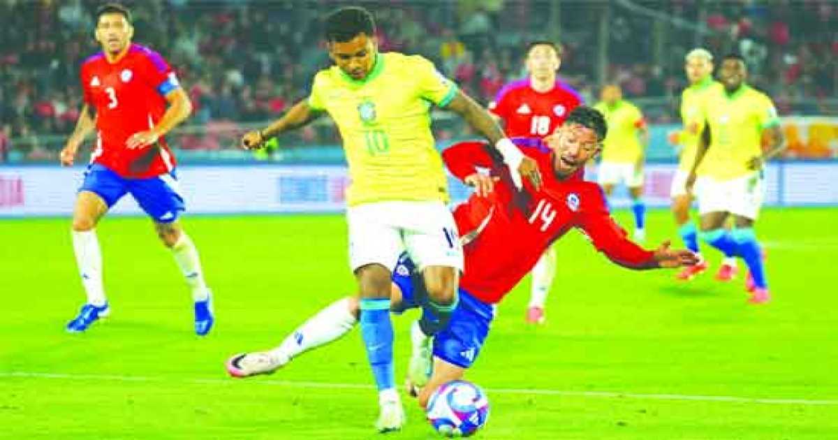 ব্রাজিলের সহজ জয়, উরুগুয়ে-কলম্বিয়া-প্যারাগুয়ের বিশ্বকাপ নিশ্চিত