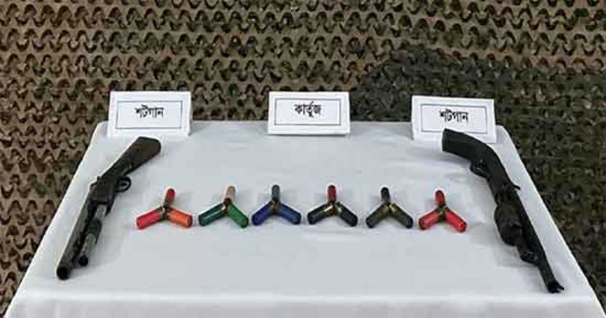 জলদস্যুর আস্তানায় মিলল অস্ত্র-গুলি