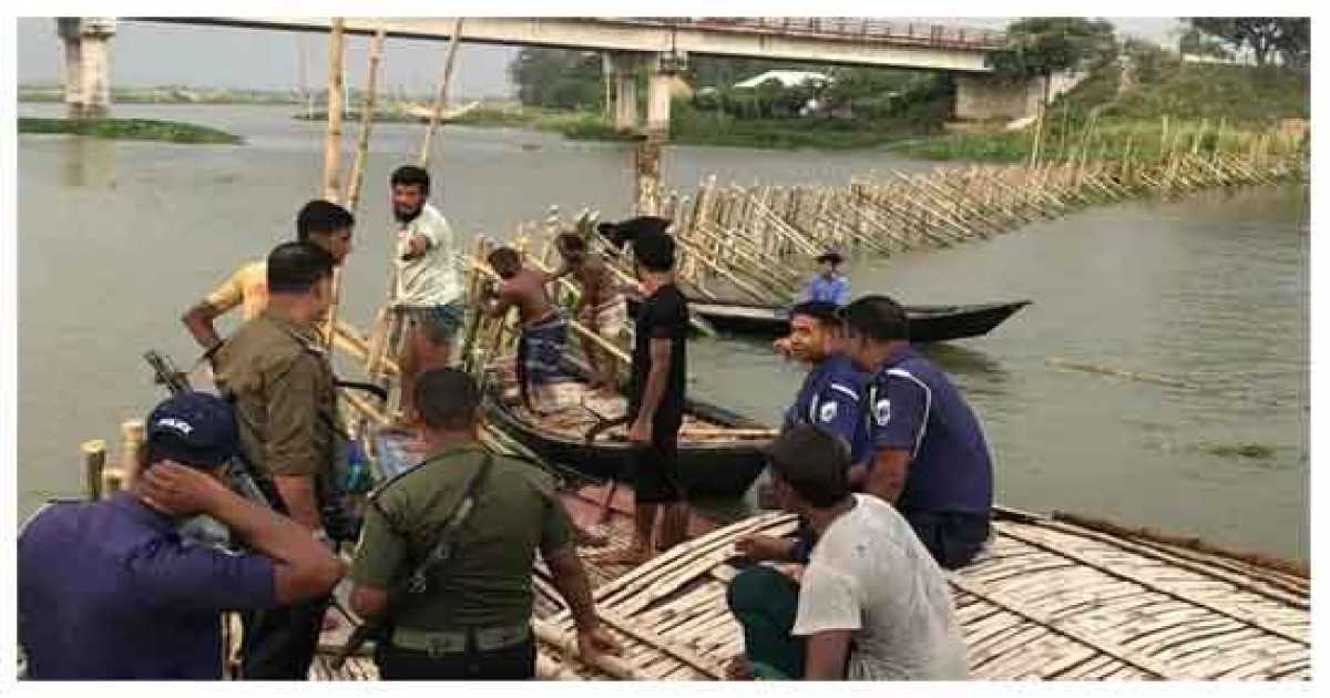 চলনবিলে স্বোতিবাঁধ অপসারিত