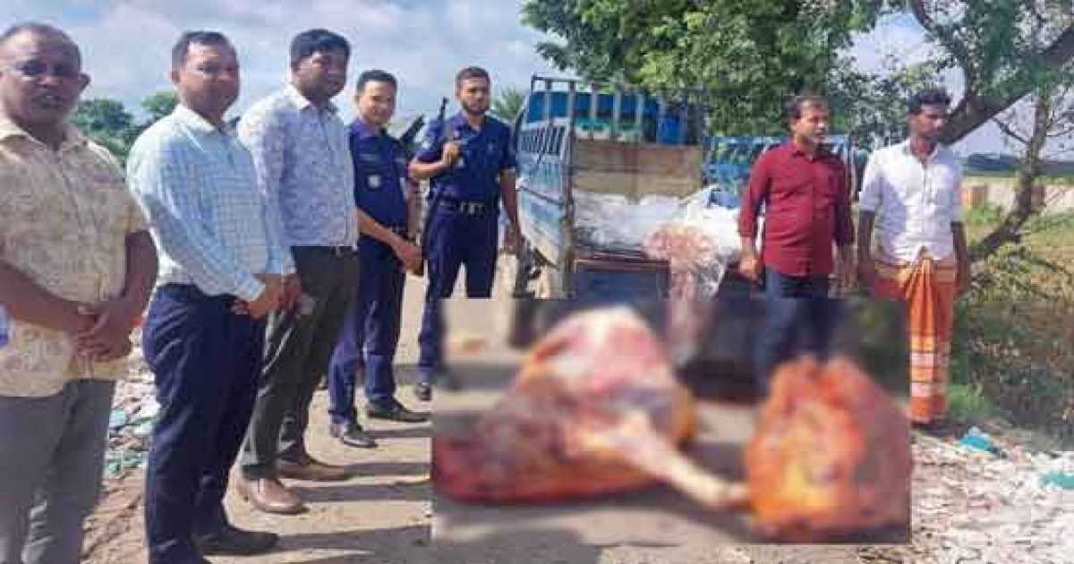 বিরামপুরে কুকুরে কামড়ানো সগাভীর মাংস বিক্রির চেষ্টা