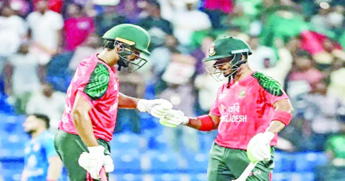 আফগানিস্তানের বিপক্ষে বাঁচা-মরার লড়াইয়ে টস জিতে ব্যাটিংয়ে নেমে বাংলাদেশ সুন্দর সূচনা করে