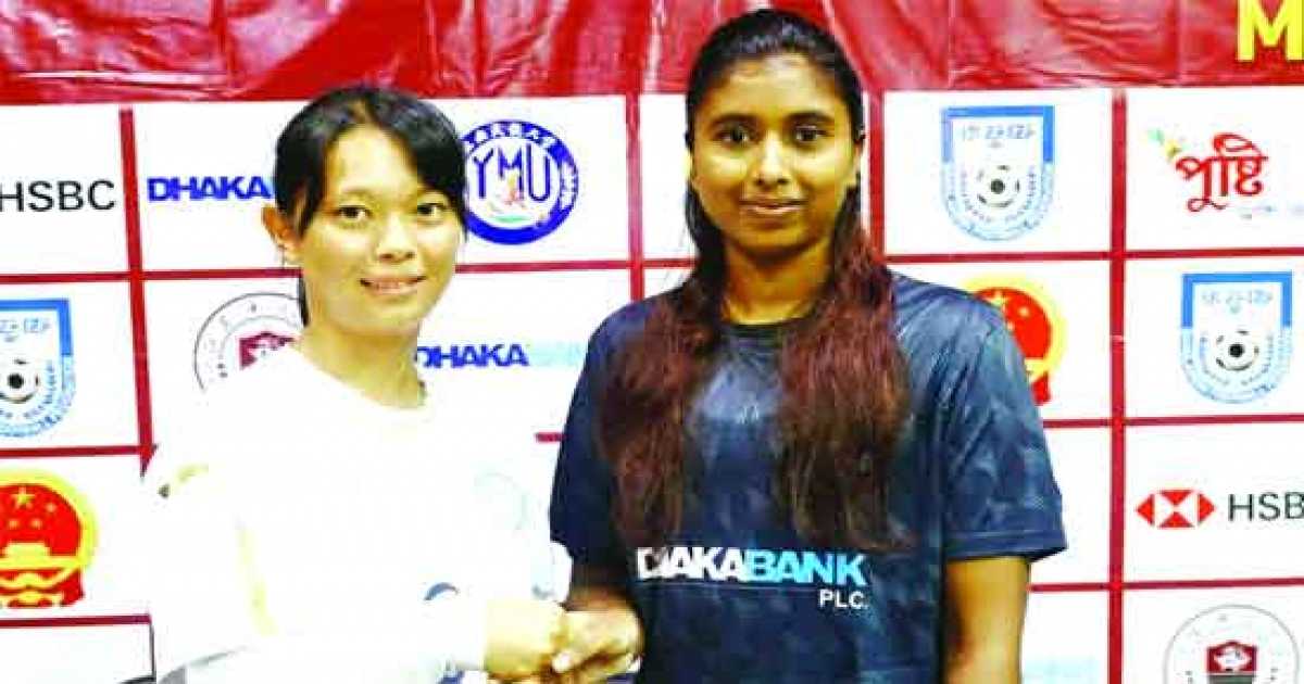 ঢাকা স্টেডিয়ামে শনিবার বাংলাদেশ-চীন নারী ফুটবল দলের প্রীতি ম্যাচ