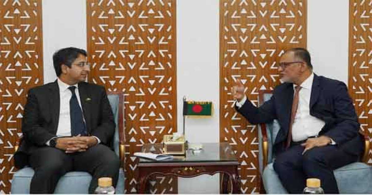 বাণিজ্য উপদেষ্টার সঙ্গে পাকিস্তানের প্রধানমন্ত্রীর বাণিজ্য বিষয়ক কো-অর্ডিনেটরের বৈঠক