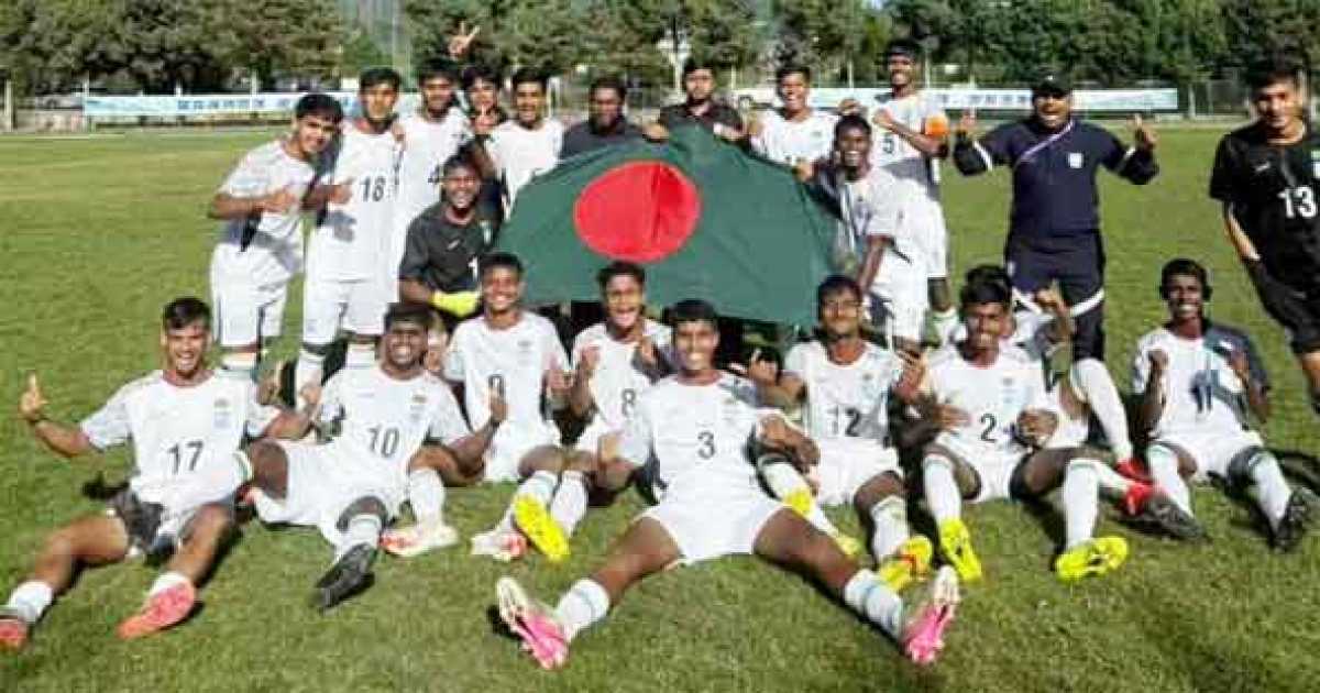 চীনের ফুটবল  ফাইনালে বাফুফে একাডেমি