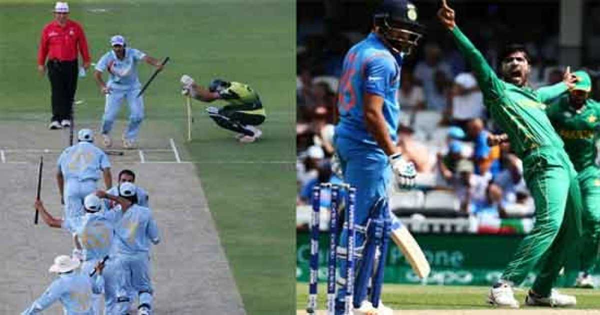গত ১০ ফাইনালে পাকিস্তানের জয় ৭ ও ভারতের ৩