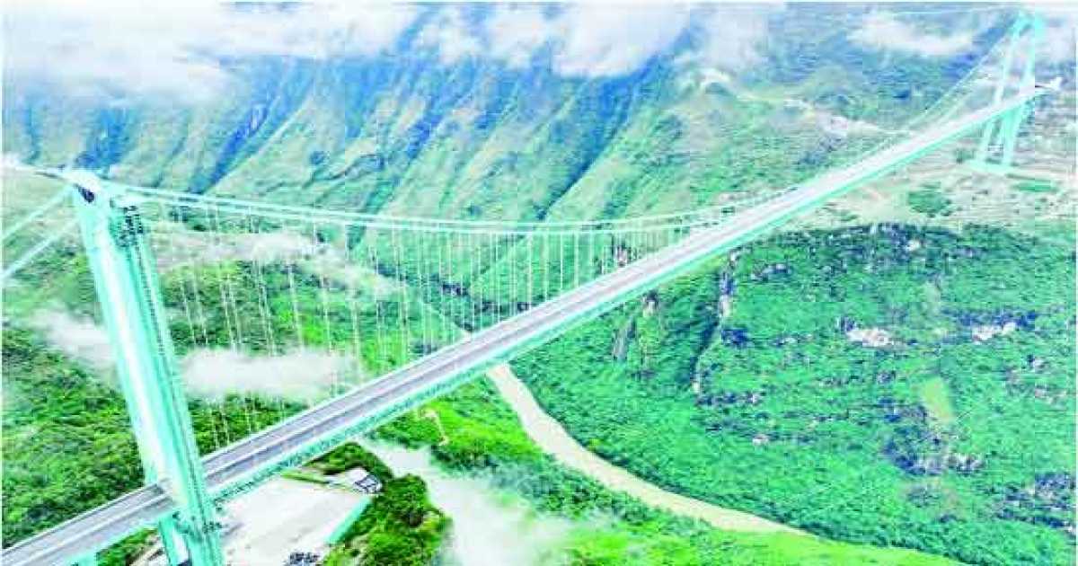 বিশ্বের সর্বোচ্চ সেতুর উদ্বোধন করলো চীন